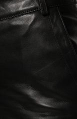 Женские кожаные брюки ADDICTED черного цвета, арт. CARGO PANTS.BLACK | Фото 5 (Стили: Гламурный; Длина (брюки, джинсы): Стандартные; Женское Кросс-КТ: Брюки-одежда; Силуэт Ж (брюки и джинсы): Прямые; Материал внешний: Натуральная кожа)
