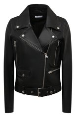 Женская кожаная куртка ADDICTED черного цвета, арт. CROPPED BIKER style 4.BLACK | Фото 1 (Кросс-КТ: Куртка; Рукава: Длинные; Стили: Гранж; Материал внешний: Натуральная кожа; Женское Кросс-КТ: Замша и кожа; Длина (верхняя одежда): Короткие)