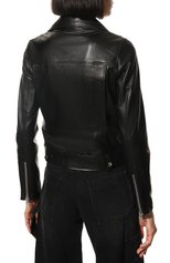 Женская кожаная куртка ADDICTED черного цвета, арт. CROPPED BIKER style 4.BLACK | Фото 4 (Кросс-КТ: Куртка; Рукава: Длинные; Стили: Гранж; Материал внешний: Натуральная кожа; Женское Кросс-КТ: Замша и кожа; Длина (верхняя одежда): Короткие)