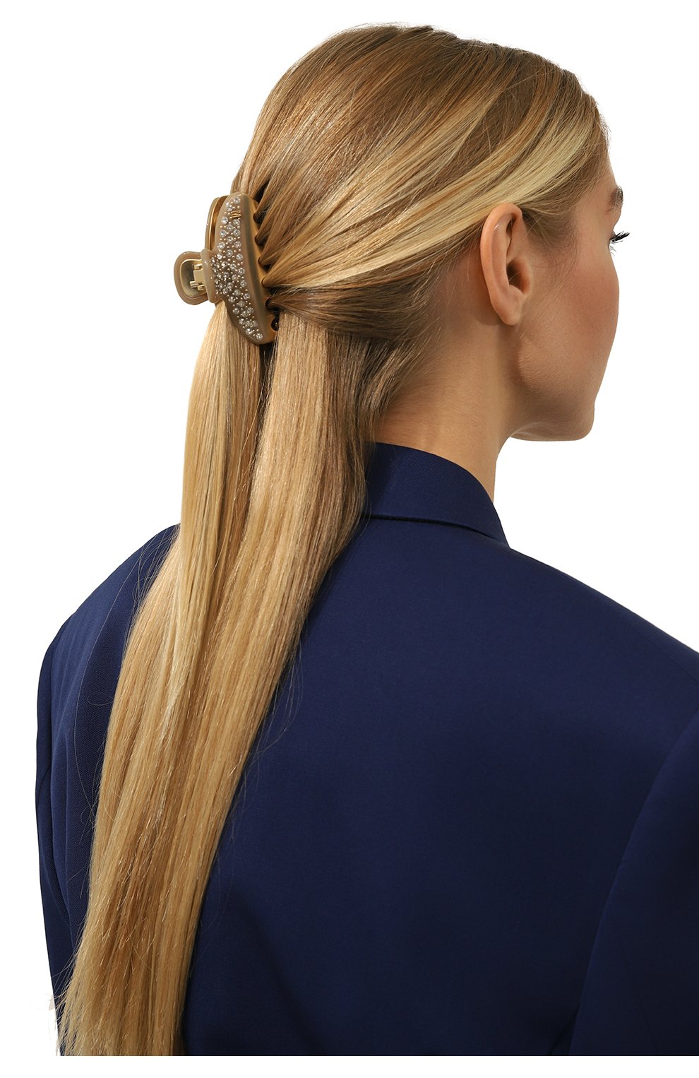 Женская заколка для волос ALEXANDRE DE PARIS коричневого цвета, арт. ICCM-15571-04A22 OS | Фото 2 (Материал: Пластик)