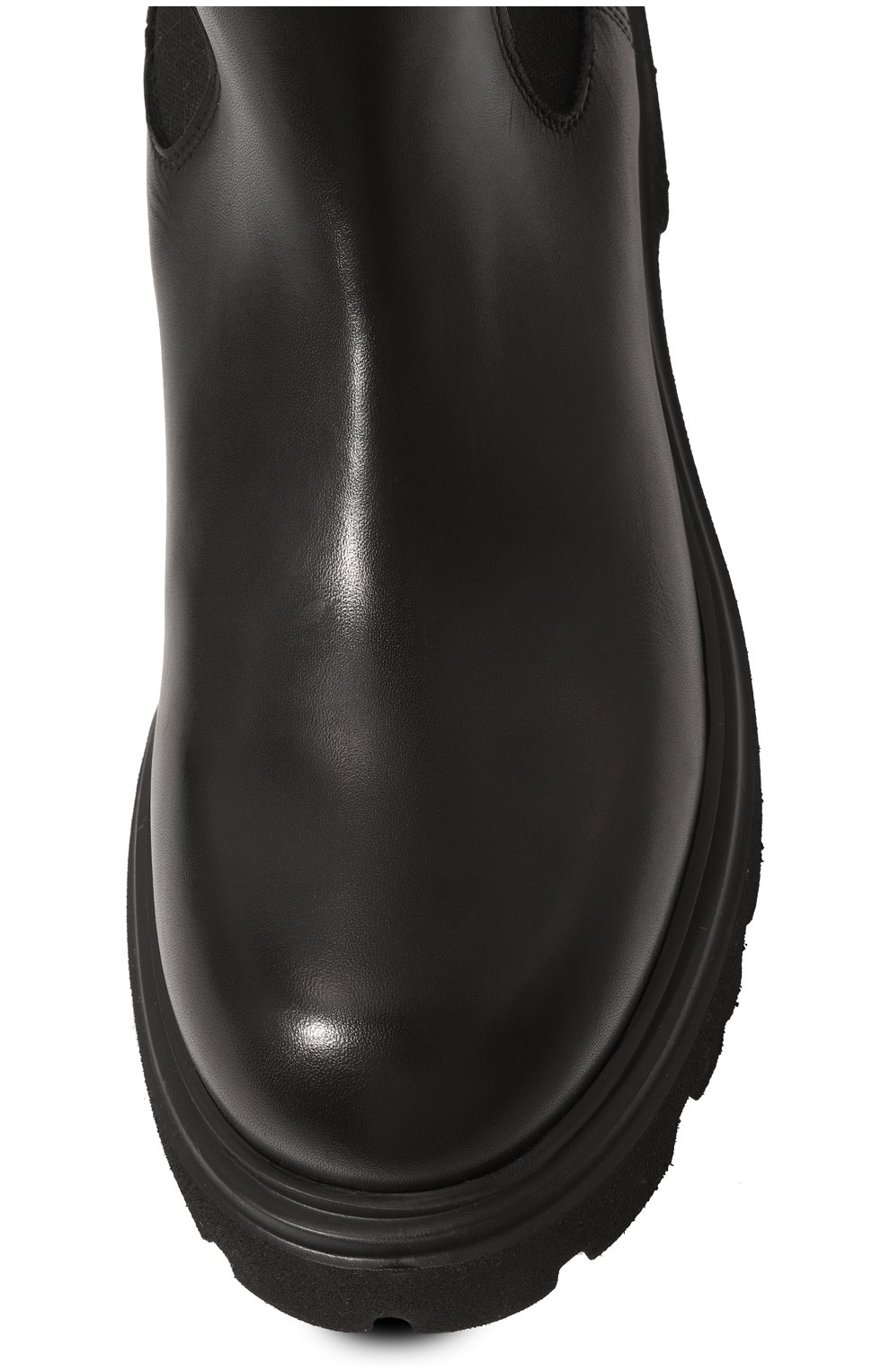 Женские кожаные ботинки MATTIA CAPEZZANI черного цвета, арт. W145/VITELL0 | Фото 6 (Подошва: Платформа; Каблук высота: Низкий; Материал внутренний: Натуральная кожа; Материал утеплителя: Без утеплителя; Женское Кросс-КТ: Челси-ботинки)