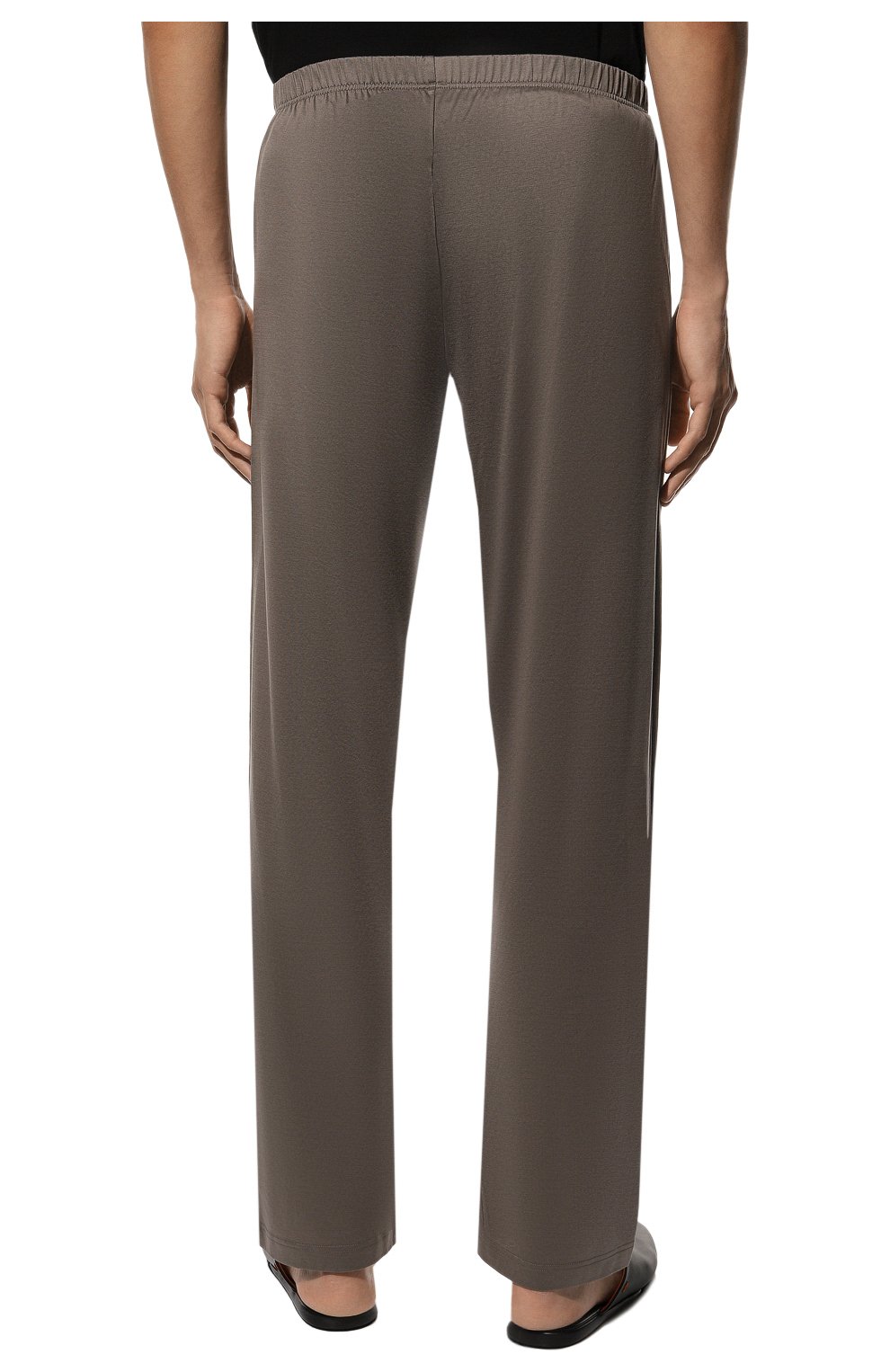 Мужская хлопковая пижама ZIMMERLI оливкового цвета, арт. 3425-95402 | Фото 6 (Рукава: Длинные; Длина (брюки, джинсы): Стандартные; Кросс-КТ: домашняя одежда; Длина (для топов): Стандартные; Материал внешний: Хлопок)