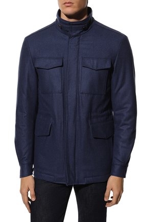 Мужская шерстяная куртка WATERVILLE синего цвета, арт. TRAVEL/662 | Фото 3 (Кросс-КТ: Куртка; Мужское Кросс-КТ: шерсть и кашемир, утепленные куртки; Материал внешний: Шерсть; Рукава: Длинные; Материал подклада: Синтетический материал; Длина (верхняя одежда): Короткие; Стили: Кэжуэл)