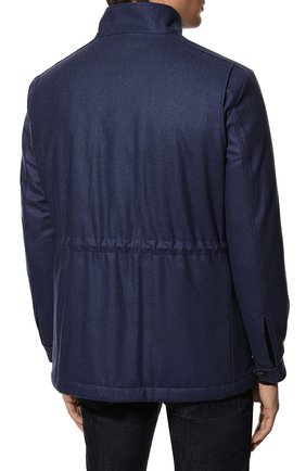 Мужская шерстяная куртка WATERVILLE синего цвета, арт. TRAVEL/662 | Фото 4 (Кросс-КТ: Куртка; Мужское Кросс-КТ: шерсть и кашемир, утепленные куртки; Материал внешний: Шерсть; Рукава: Длинные; Материал подклада: Синтетический материал; Длина (верхняя одежда): Короткие; Стили: Кэжуэл)