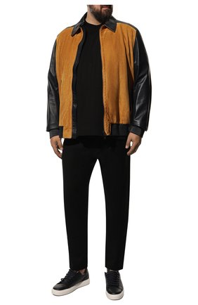 Мужские шерстяные брюки CANALI черного цвета, арт. V1551/AR03472/60-64 | Фото 2 (Длина (брюки, джинсы): Стандартные; Материал внешний: Шерсть)