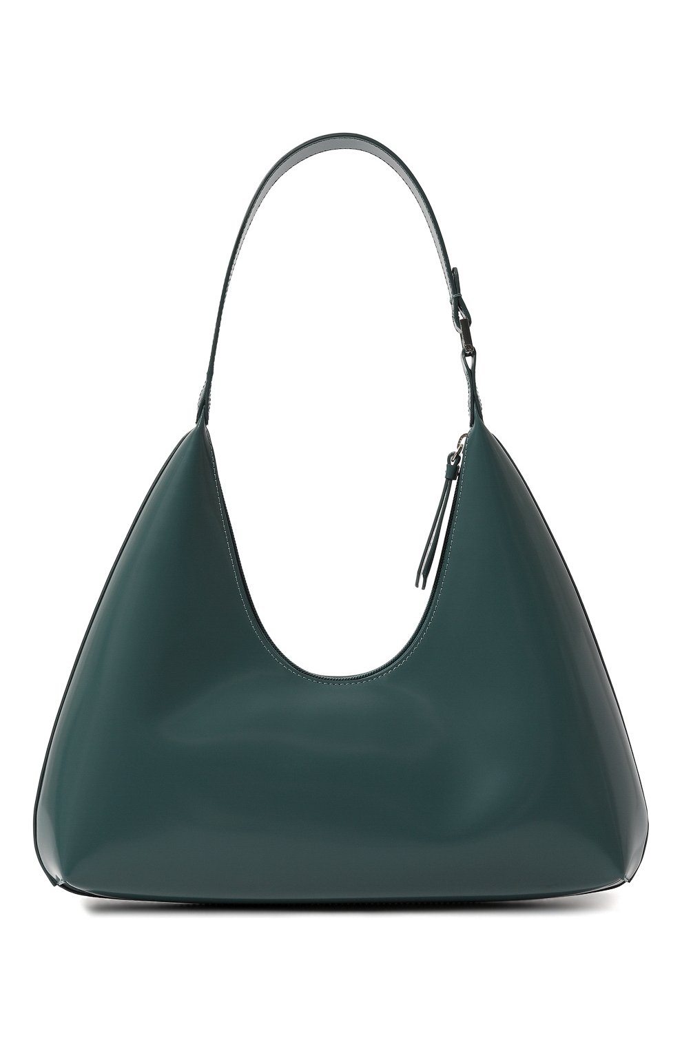 Женская сумка amber large BY FAR зеленого цвета, арт. 22FWAMRSPETWLAR | Фото 6 (Сумки-технические: Сумки top-handle; Материал: Натуральная кожа; Размер: large)