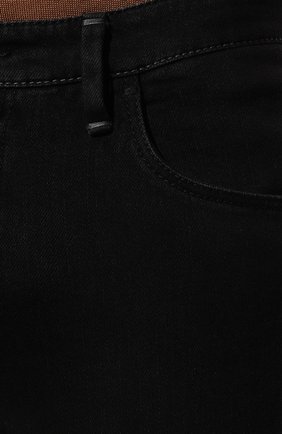 Мужские джинсы ZILLI черного цвета, арт. MCY-00041-RDBK1/BHR1 | Фото 5 (Силуэт М (брюки): Прямые; Кросс-КТ: Деним; Длина (брюки, джинсы): Стандартные; Материал внешний: Хлопок, Деним; Стили: Кэжуэл)