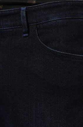 Мужские джинсы ZILLI темно-синего цвета, арт. MCY-00120-DESU1/R001 | Фото 5 (Силуэт М (брюки): Прямые; Кросс-КТ: Деним; Длина (брюки, джинсы): Стандартные; Материал внешний: Хлопок, Деним; Стили: Кэжуэл)