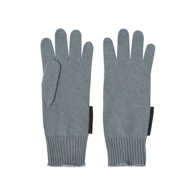 Кашемировые перчатки Brunello Cucinelli B12M14589B Фото 2