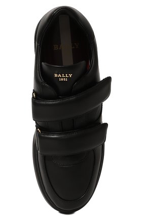 Мужские кожаные кеды maylor BALLY черного цвета, арт. MSK124/CP018 | Фото 6 (Материал внешний: Кожа; Материал внутренний: Натуральная кожа; Стили: Классический)