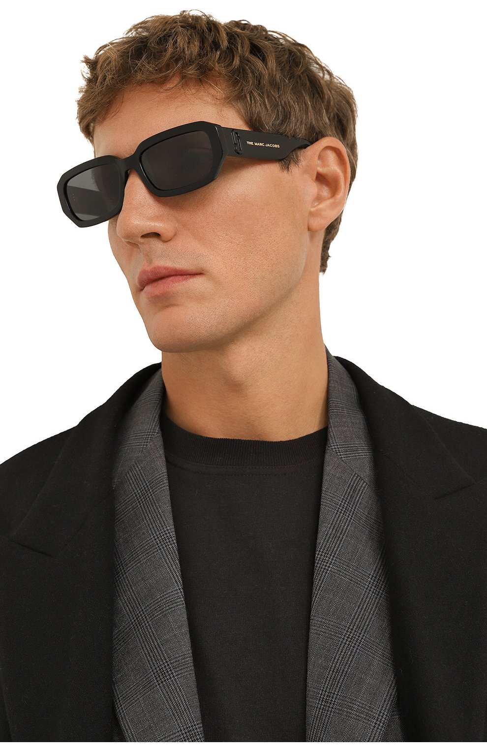 Женские солнцезащитные очки MARC JACOBS (THE) черного цвета, арт. MARC 614 807 | Фото 3 (Кросс-КТ: С/з-унисекс; Материал: Пластик; Тип очков: С/з; Оптика Гендер: оптика-унисекс; Очки форма: Прямоугольные)