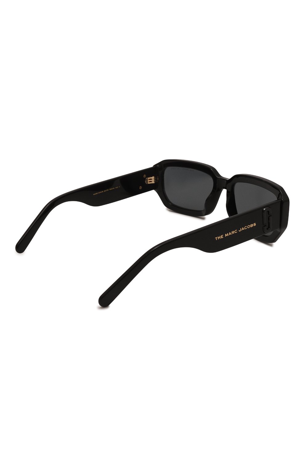 Женские солнцезащитные очки MARC JACOBS (THE) черного цвета, арт. MARC 614 807 | Фото 5 (Кросс-КТ: С/з-унисекс; Материал: Пластик;  Тип очков: С/з; Оптика Гендер: оптика-унисекс; Очки форма: Прямоугольные)