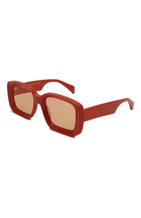 Женские солнцезащитные очки KALEOS красного цвета, арт. SLATER C-003 | Фото 1 (Тип очков: С/з; Материал: Пластик; Кросс-КТ: С/з-унисекс; Оптика Гендер: оптика-унисекс; Очки форма: Квадратные)
