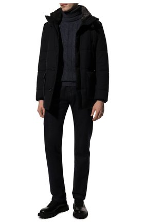 Мужская утепленная куртка GIMO'S темно-синего цвета, арт. 22AI.U.300.624 | Фото 2 (Кросс-КТ: Куртка; Рукава: Длинные; Материал внешний: Синтетический материал; Мужское Кросс-КТ: утепленные куртки; Материал подклада: Синтетический материал; Длина (верхняя одежда): Короткие; Стили: Кэжуэл)
