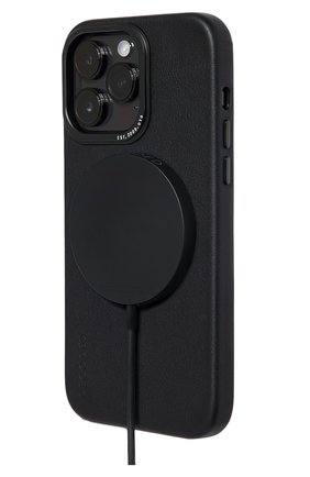 Чехол Decoded Leather Back Cover Black для iPhone 14 Pro | Фото №2