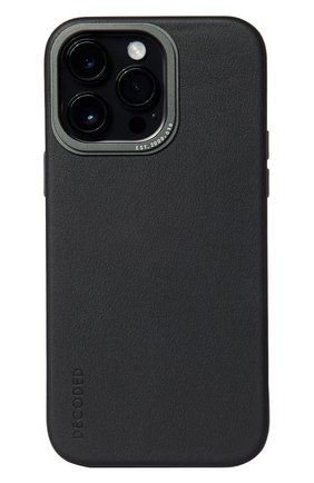 Чехол Decoded Leather Back Cover Black для iPhone 14 Pro Max | Фото №1