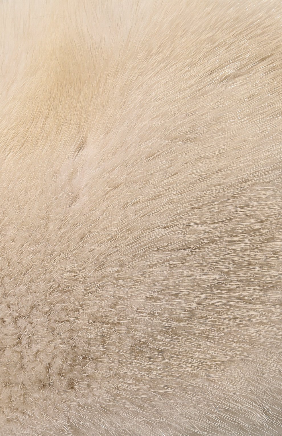 Женский берет из меха норки FURLAND кремвого цвета, арт. 0013600110113300000 | Фото 4 (Материал: Натуральный мех)