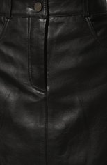 Женская кожаная юбка ADDICTED черного цвета, арт. MINI SKIRT.BLACK | Фото 5 (Стили: Гламурный; Длина Ж (юбки, платья, шорты): Мини; Женское Кросс-КТ: Юбка-одежда; Материал внешний: Натуральная кожа)
