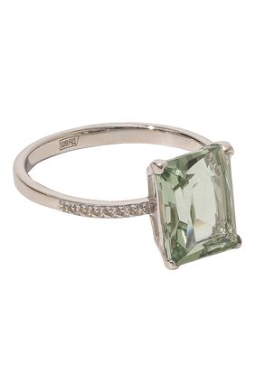 Женское кольцо SECRETS JEWELRY светло-зеленого цвета, арт. КЗАДБТС00007 | Фото 1 (Материал: Серебро)