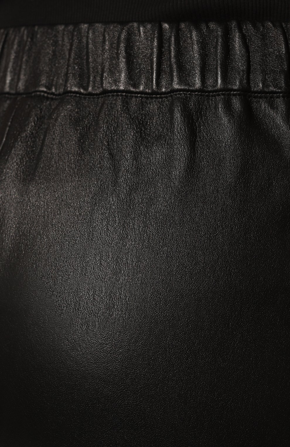 Женские кожаные леггинсы MAX&MOI черного цвета, арт. PERLEGGING | Фото 5 (Женское Кросс-КТ: Леггинсы-одежда; Стили: Гламурный; Длина (брюки, джинсы): Стандартные; Материал внешний: Натуральная кожа)