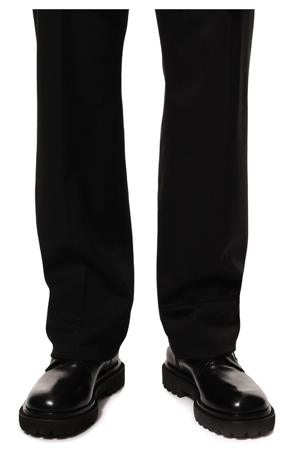 Мужские кожаные ботинки OFFICINE CREATIVE черного цвета, арт. ULTIMATE/003/FI0RE LUX | Фото 3 (Материал внешний: Кожа; Мужское Кросс-КТ: Ботинки-обувь, Байкеры-обувь; Материал внутренний: Натуральная кожа; Материал утеплителя: Без утеплителя)