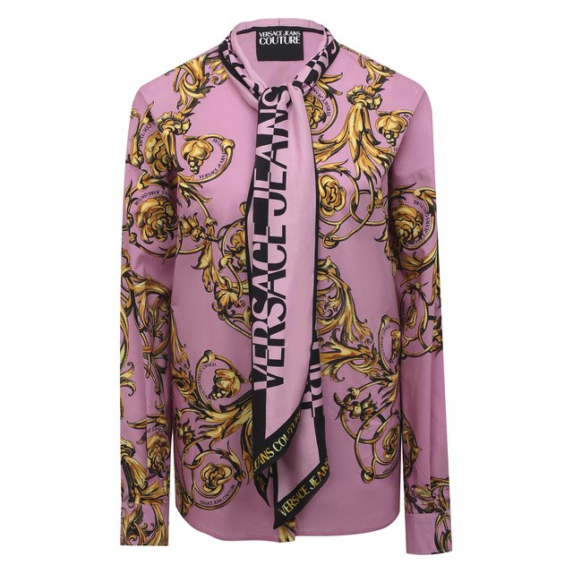 Хлопковая блузка Versace Jeans Couture