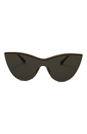 Женские солнцезащитные очки JIMMY CHOO черного цвета, арт. KRISTEN RHL | Фото 2 (Тип очков: С/з; Материал: Ме�талл; Очки форма: Cat-eye; Оптика Гендер: оптика-женское)
