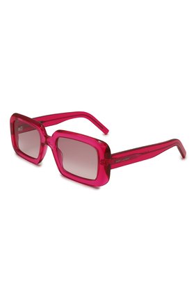 Женские солнцезащитные очки SAINT LAURENT розового цвета, арт. SL 534 SUNRISE 006 | Фото 1 (Тип очков: С/з; Материал: Пластик; Оптика Гендер: оптика-женское; Очки форма: Прямоугольные)