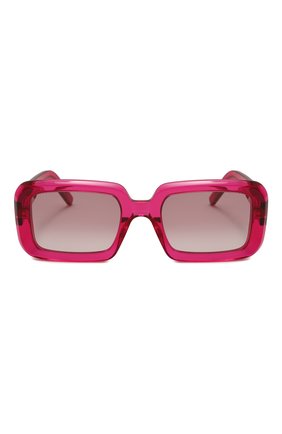 Женские солнцезащитные очки SAINT LAURENT розового цвета, арт. SL 534 SUNRISE 006 | Фото 2 (Тип очков: С/з; Материал: Пластик; Оптика Гендер: оптика-женское; Очки форма: Прямоугольные)