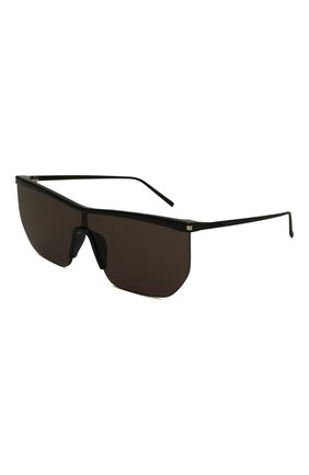 Женские солнцезащитные очки SAINT LAURENT черного цвета, арт. SL 519 MASK 001 | Фото 1 (Тип очков: С/з; Материал: Металл; Очки форма: Маска; Оптика Гендер: оптика-женское)