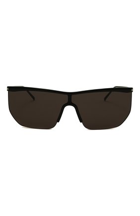 Женские солнцезащитные очки SAINT LAURENT черного цвета, арт. SL 519 MASK 001 | Фото 2 (Тип очков: С/з; Материал: Металл; Очки форма: Маска; Оптика Гендер: оптика-женское)