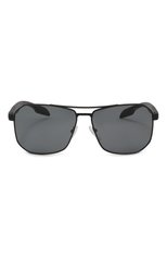 Мужские солнцезащитные очки PRADA черного цвета, арт. SPS51V-FDG0-F05Z1-062 | Фото 3 (Кросс-КТ: С/з-мужское; Тип очков: С/з; Оптика Гендер: оптика-мужское)