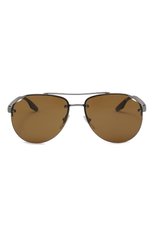 Мужские солнцезащитные очки PRADA коричневого цвета, арт. SPS52V-F7CQ-F05Y1-061 | Фото 3 (Кросс-КТ: С/з-мужское; Тип очков: С/з; Очки форма: Авиаторы; Оптика Гендер: оптика-мужское)