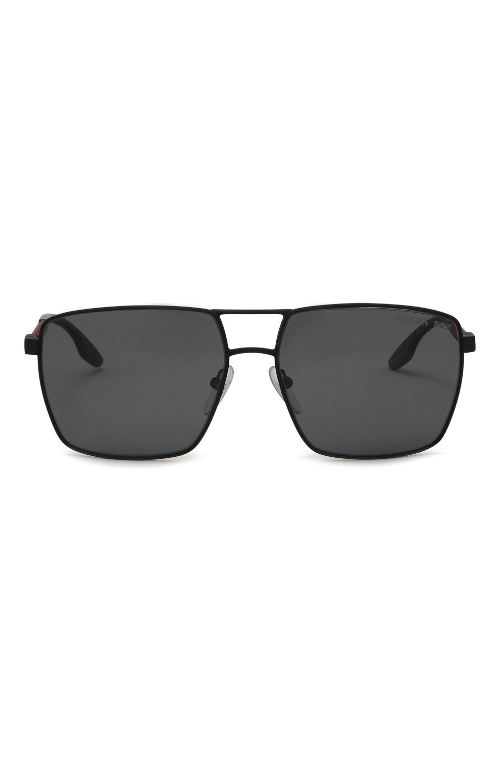 Мужские солнцезащитные очки PRADA черного цвета, арт. SPS50W-FDG0-FE02G-059 | Фото 3 (Кросс-КТ: С/з-мужское; Тип очков: С/з; Оптика Гендер: оптика-мужское)