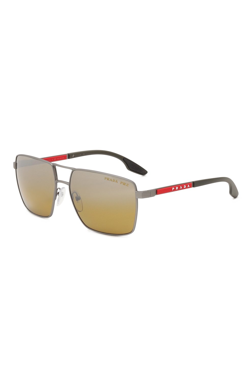 Мужские солнцезащитные очки PRADA коричневого цвета, арт. SPS50W-FDG1-FE09O-059 | Фото 1 (Кросс-КТ: С/з-мужское; Тип очков: С/з; Оптика Гендер: оптика-мужское)