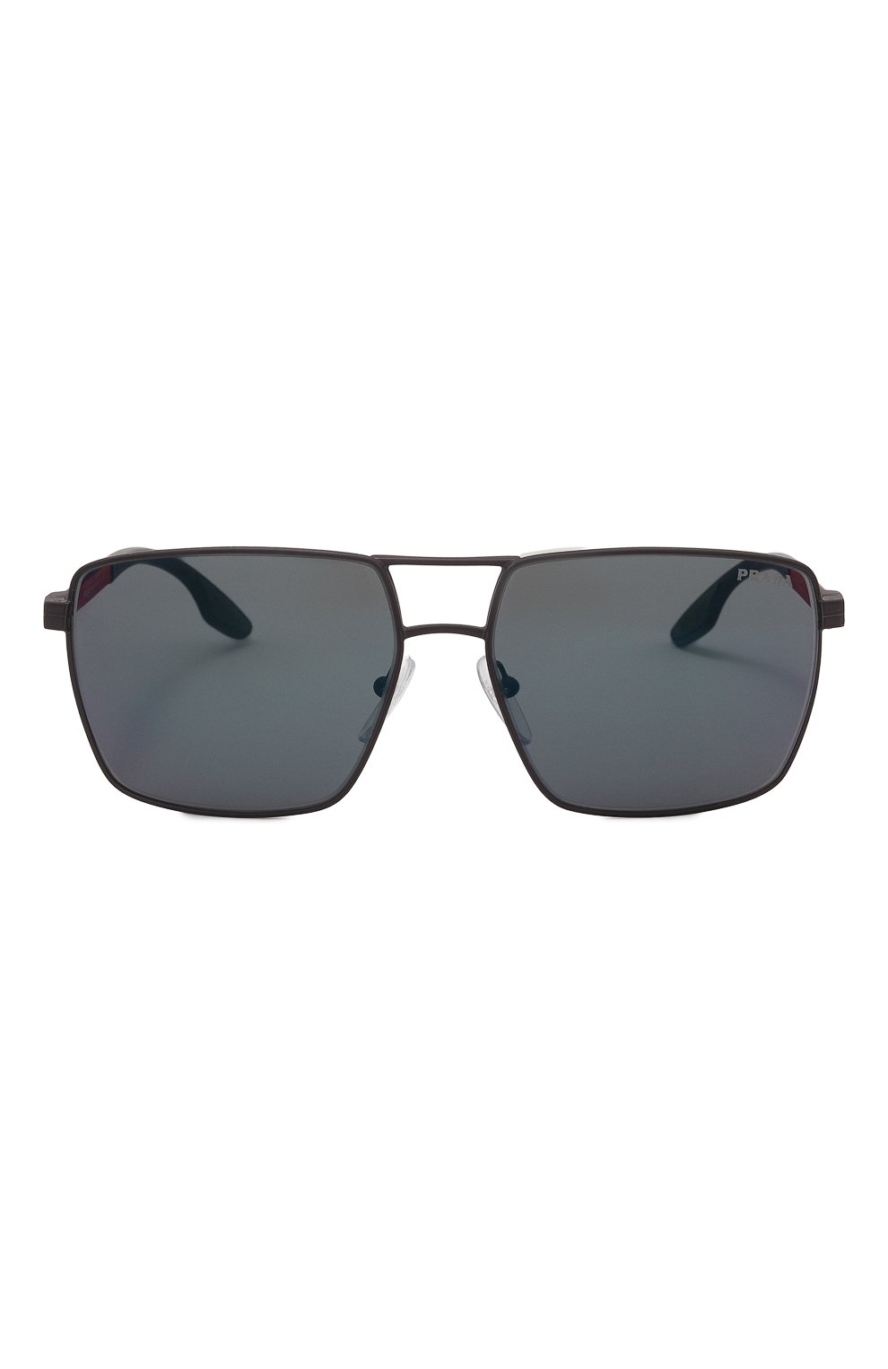 Мужские солнцезащитные очки PRADA черного цвета, арт. SPS50W-MUR7-FE01G-059 | Фото 3 (Кросс-КТ: С/з-мужское; Тип очков: С/з; Оптика Гендер: оптика-мужское)