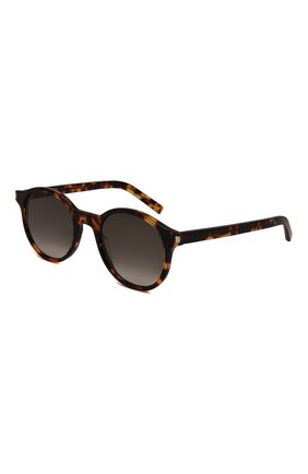 Женские солнцезащитные очки SAINT LAURENT леопардового цвета, арт. SL 521 004 | Фото 1 (Кросс-КТ: С/з-унисекс; Тип очков: С/з; Очки форма: Квадратные; Оптика Гендер: оптика-унисекс)