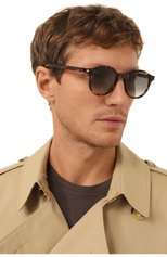 Женские солнцезащитные очки SAINT LAURENT леопардового цвета, арт. SL 521 004 | Фото 3 (Кросс-КТ: С/з-унисекс; Тип очков: С/з; Очки форма: Квадратные; Оптика Гендер: оптика-унисекс)