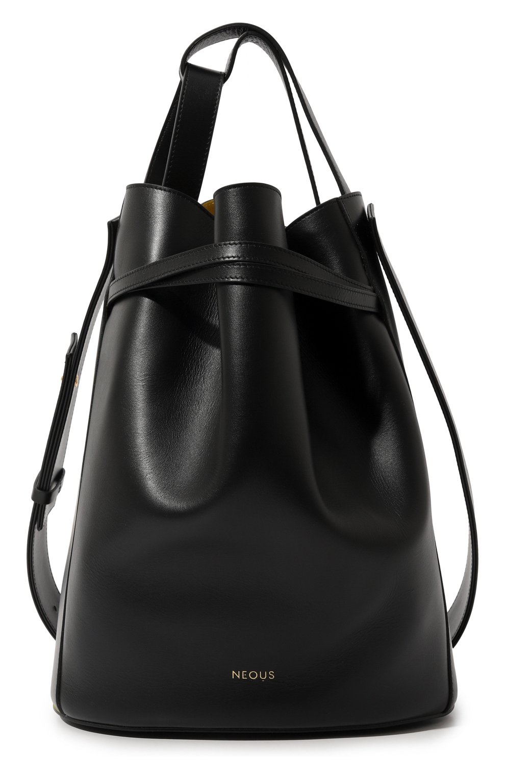 Женская сумка bucket sigma NEOUS черного цвета, арт. 00025A01 | Фото 1 (Сумки-технические: Сумки top-handle; Размер: medium; Материал: Натуральная кожа)