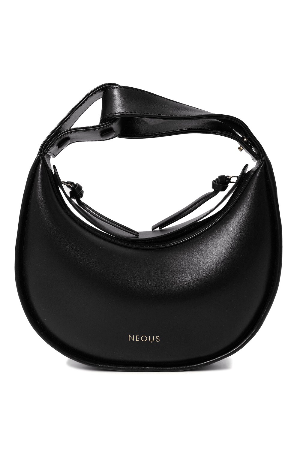 Женская сумка lacerta NEOUS черного цвета, арт. 00024A01 | Фото 1 (Сумки-технические: Сумки top-handle; Материал: Натуральная кожа; Размер: mini)