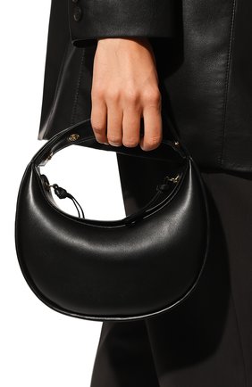 Женская сумка lacerta NEOUS черного цвета, арт. 00024A01 | Фото 2 (Сумки-технические: Сумки top-handle; Материал: Натуральная кожа; Размер: mini)
