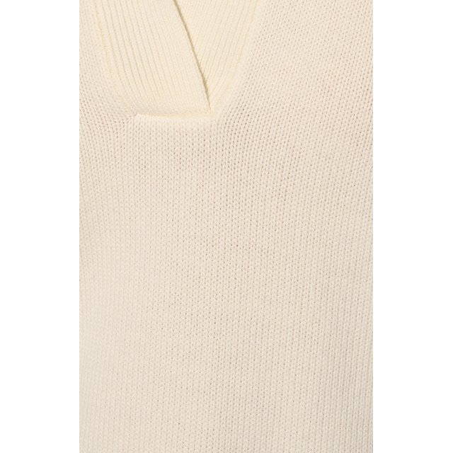 Кашемировый пуловер-поло Gran Sasso 13271/12822, цвет белый, размер 46 13271/12822 - фото 5