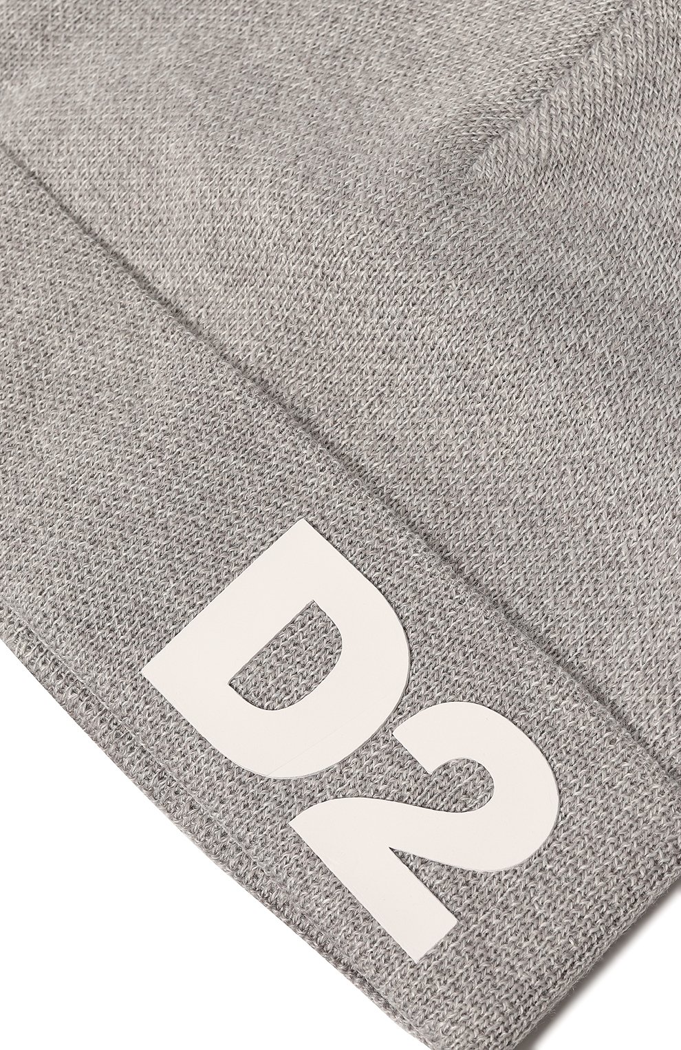 Детского шерстяная шапка DSQUARED2 серого цвета по цене 7970 руб., арт. DQ1284-D003K | Фото 3 Детского шерстяная шапка DSQUARED2 серого цвета, арт. DQ1284-D003K | Фото 3 (Материал: Текстиль, Шерсть, Синтетический материал)