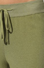 Женские брюки из вискозы FREEAGE светло-зеленого цвета, арт. S22.PT002.7080.501 | Фото 5 (Длина (брюки, джинсы): Стандартные; Женское Кросс-КТ: Брюки-одежда; Силуэт Ж (брюки и джинсы): Прямые; Стили: Спорт-шик; Материал внешний: Вискоза)