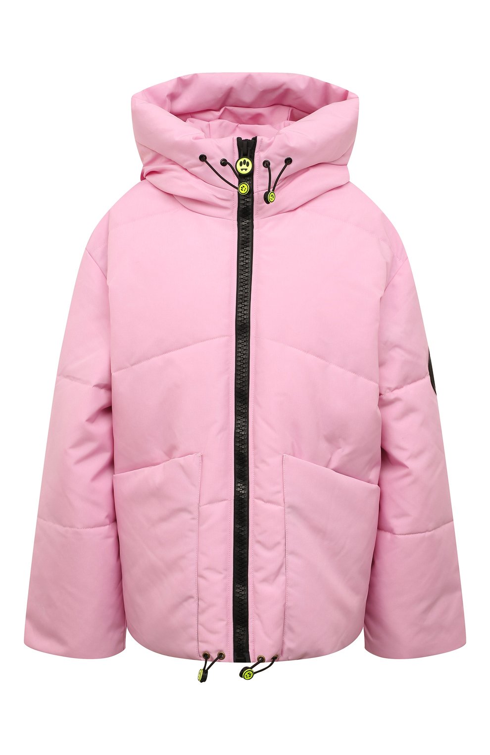Женская утепленная куртка BARROW светло-розового цвета, арт. 032474/W | Фото 1 (Кросс-КТ: Куртка, Утепленный; Рукава: Длинные; Материал внешний: Синтетический материал; Стили: Спорт-шик; Материал подклада: Синтетический материал; Длина (верхняя одежда): Короткие)
