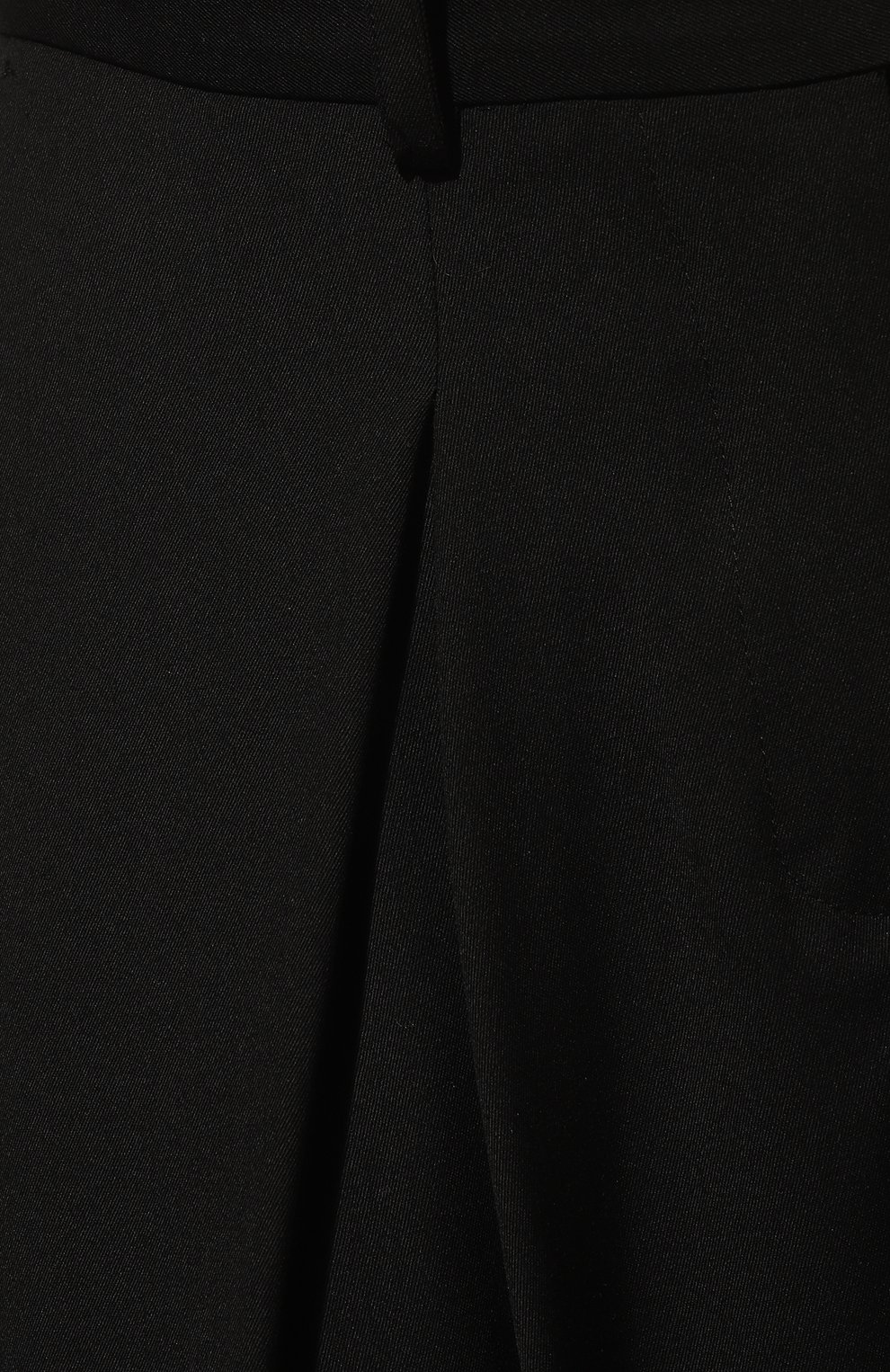 Женские шерстяные брюки ISABEL BENENATO черного цвета, арт. DW44F22 | Фото 5 (Силуэт Ж (брюки и джинсы): Широкие; Материал внешний: Шерсть; Женское Кросс-КТ: Брюки-одежда; Длина (брюки, джинсы): Укороченные; Стили: Кэжуэл)