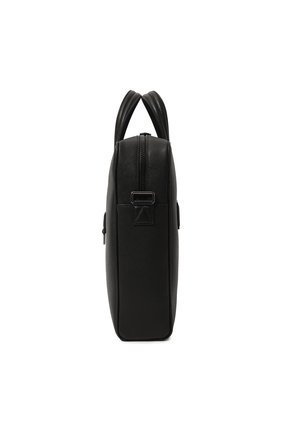 Мужская кожаная сумка для ноутбука BALLY черного цвета, арт. MAB00D/VT116 | Фото 4 (Материал: Натуральная кожа; Ремень/цепочка: На ремешке; Размер: large)