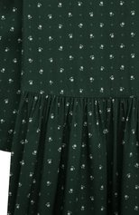 Детское платье из вискозы ULYANA SERGEENKO темно-зеленого цвета, арт. ABM001KD21P (0030б21) | Фото 3 (Рукава: Короткие; Материал внешний: Вискоза)