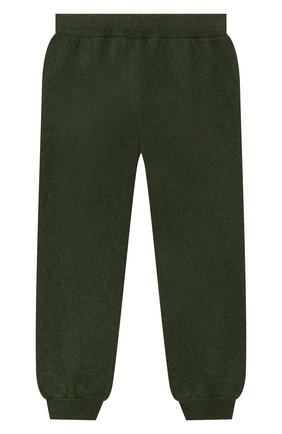 Детские кашемировые джоггеры GIORGETTI CASHMERE темно-зеленого цвета по цене 10950 руб., арт. MB1683/2A-6A | Фото 2 Детские кашемировые джоггеры GIORGETTI CASHMERE темно-зеленого цвета, арт. MB1683/2A-6A | Фото 2 (Материал внешний: Шерсть, Кашемир)