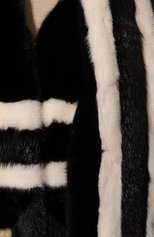 Женская шуба из меха норки TOM FORD черно-белого цвета, арт. CPF17A/T80244 | Фото 5 (Женское Кросс-КТ: Мех; Рукава: Длинные; Материал внешний: Натуральный мех; Длина (верхняя одежда): До колена; Материал подклада: Вискоза; Стили: Кэжуэл)